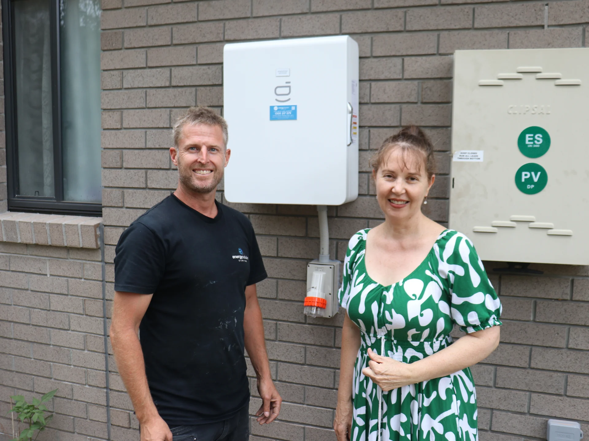 Residential Solar Battery Installation